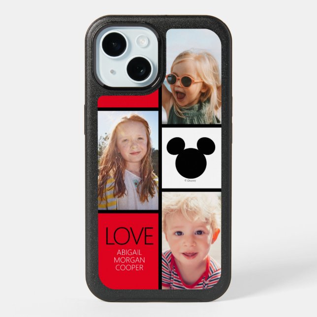 Personalized Photos | Mickey Mouse iPhone 15 Case (Back)