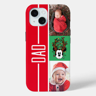Personalized Photos   Mickey Mouse Reindeer iPhone 15 Case