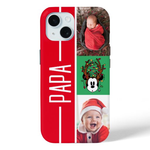 Personalized Photos | Mickey Mouse Reindeer iPhone 15 Case
