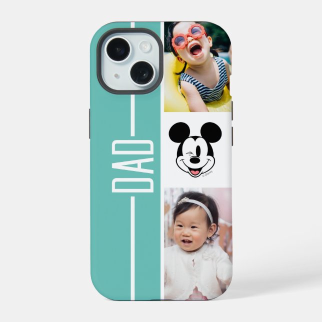Personalized Photos | Mickey Mouse Winking Iphone Case (Back)