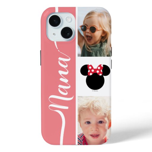 Personalized Photos | Minnie Mouse Bow iPhone 15 Case