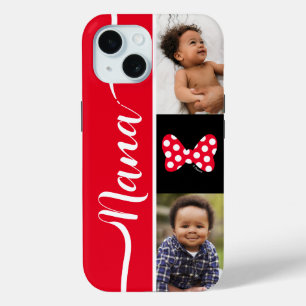 Personalized Photos   Minnie Mouse Bow iPhone 15 Case