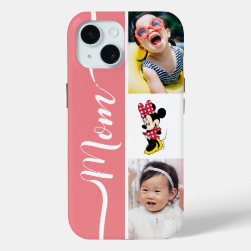 Personalized Photos  Minnie Mouse in Red Dress iPhone 15 Case