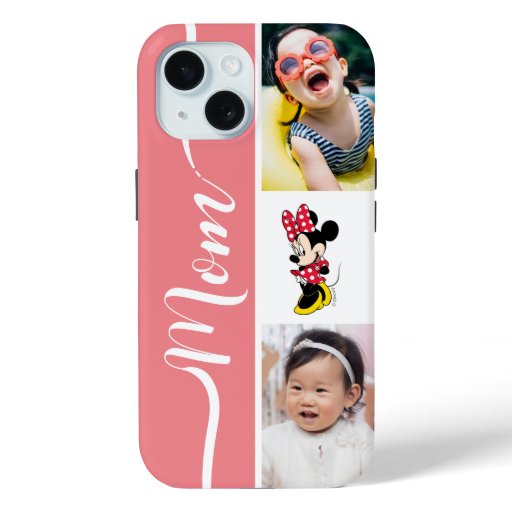 Personalized Photos | Minnie Mouse in Red Dress iPhone 15 Case
