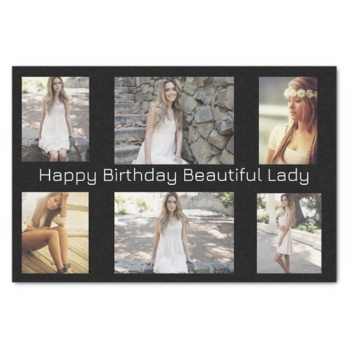 Personalized Photos  Text Multi Occasion  Tissue Paper