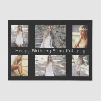 Personalized Photos & Text Multi Occasion Tissue Paper