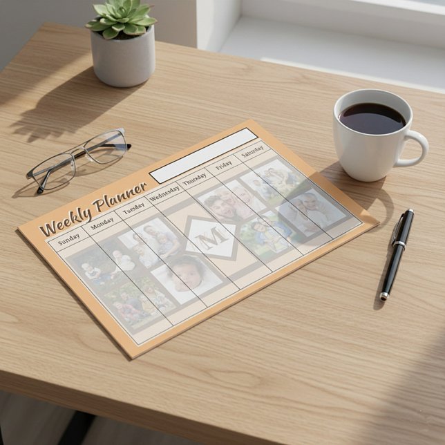 Personalized photos weekly planner sheets paper pad (Creator Uploaded)