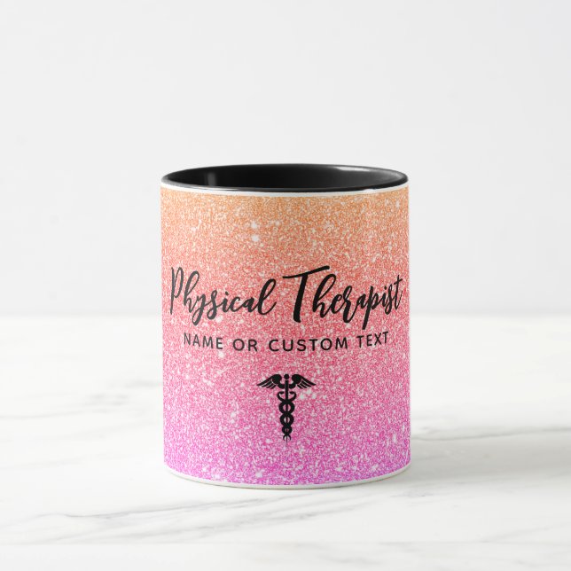 Personalized Physical Therapist Rainbow Medical Mug (Center)