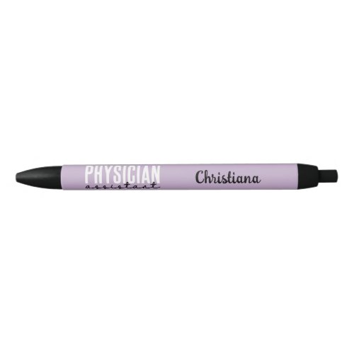 Personalized Physician Assistant PA Graduation Black Ink Pen