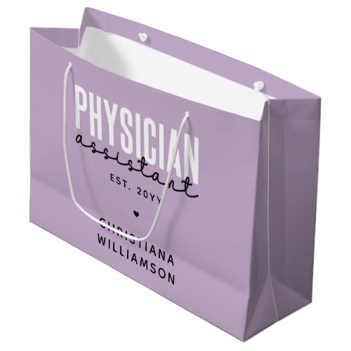 Personalized Physician Assistant PA Graduation Large Gift Bag