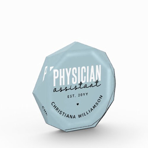 Personalized Physician Assistant PA Graduation Photo Block