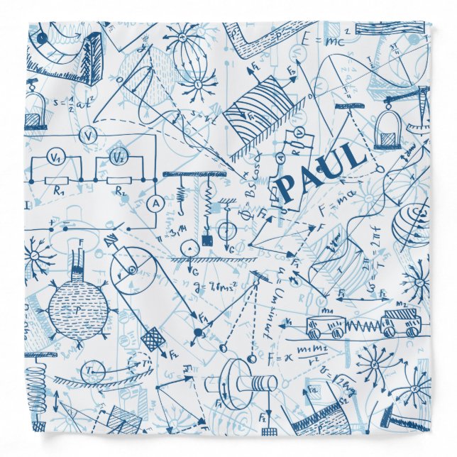 Personalized Physics Gifts for Physicists Bandana (Front)