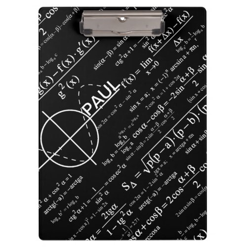 Personalized Physics Gifts for Physicists Clipboard