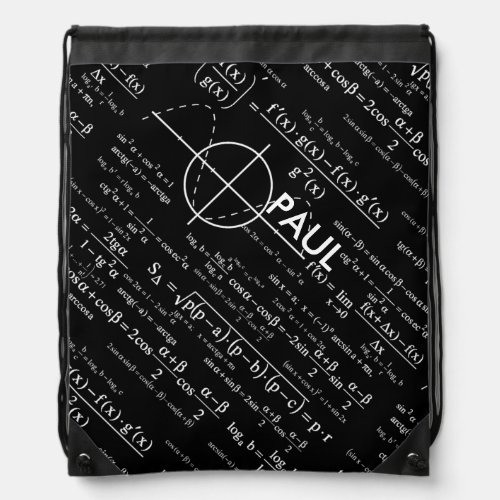 Personalized Physics Gifts for Physicists Drawstring Bag