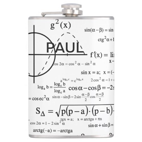 Personalized Physics Gifts for Physicists Flask