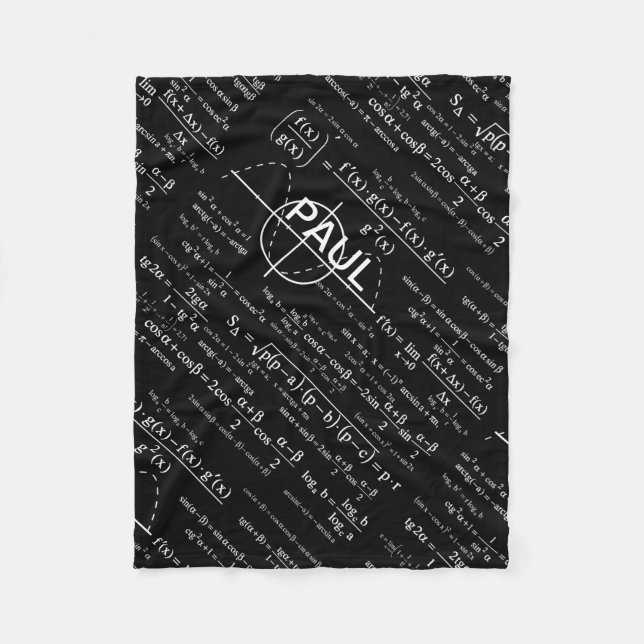 Personalized Physics Gifts for Physicists Fleece Blanket (Front)