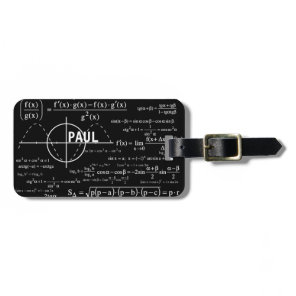 Personalized Physics Gifts for Physicists Luggage Tag