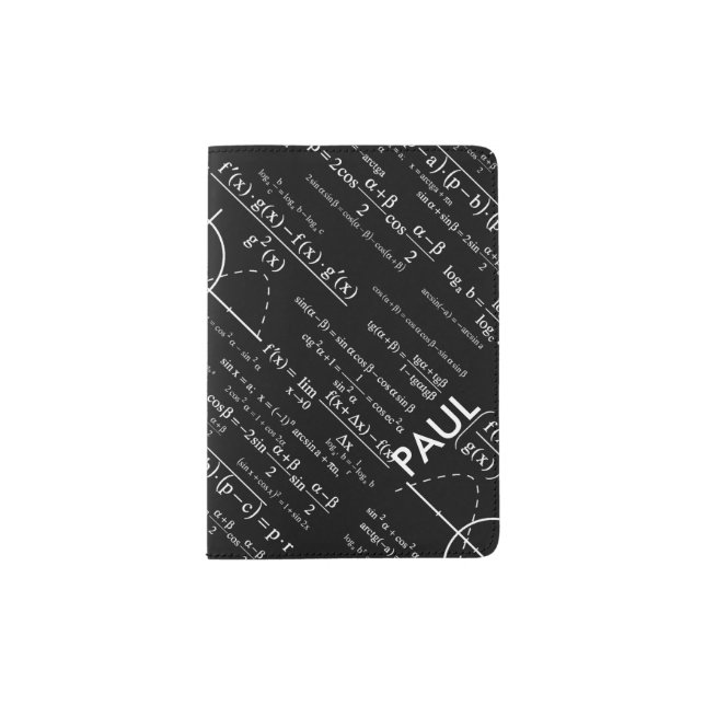 Personalized Physics Gifts for Physicists Passport Holder (Front)