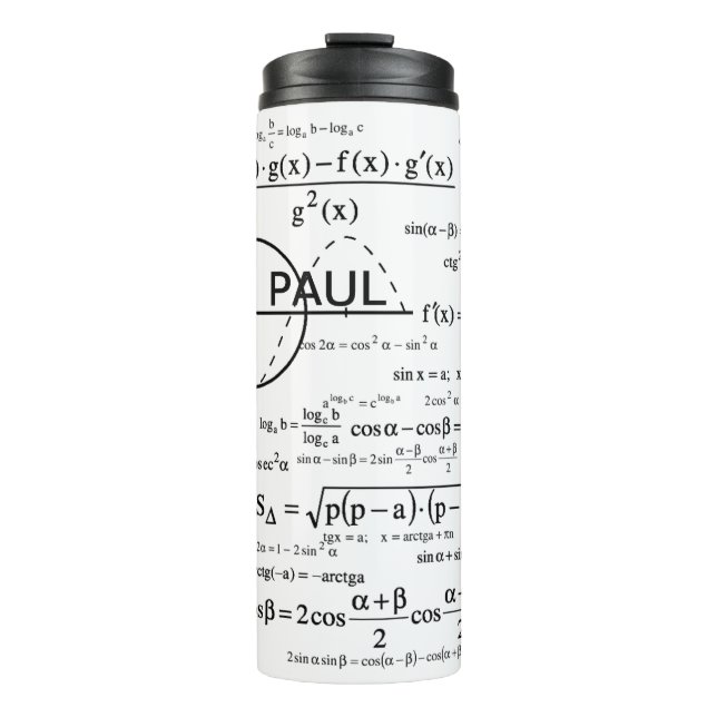 Personalized Physics Gifts for Physicists Thermal Tumbler (Front)