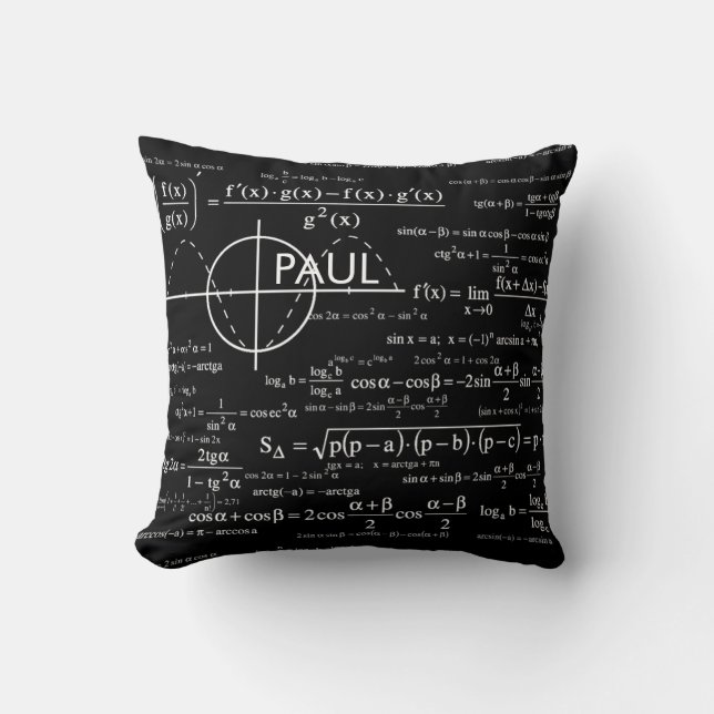 Personalized Physics Gifts for Physicists Throw Pillow (Front)