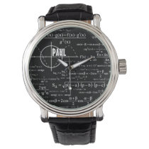 Personalized Physics Gifts for Physicists Wrist Watch Personalized Physics Gifts for Physicists Wrist Watch