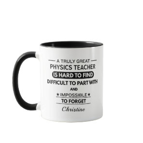 Personalized Physics Teacher Mug