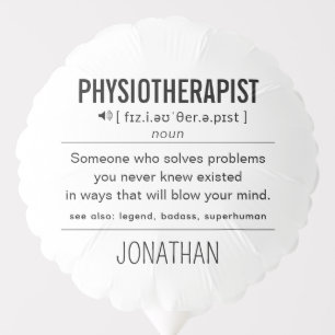 Personalized Physiotherapist Funny Balloon