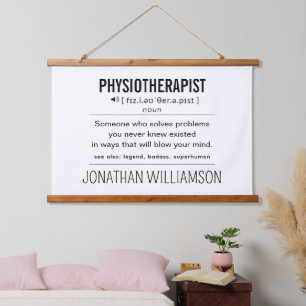 Personalized Physiotherapist Funny Hanging Tapestry