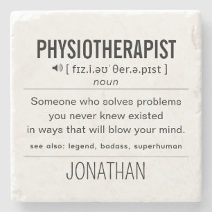 Personalized Physiotherapist Funny Stone Coaster