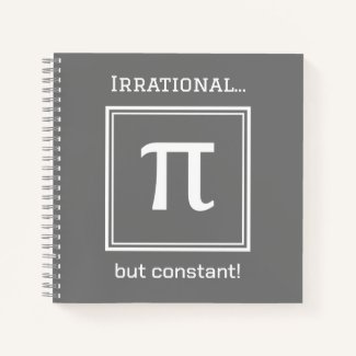 Personalized Pi Symbol, Math Lover Notebook