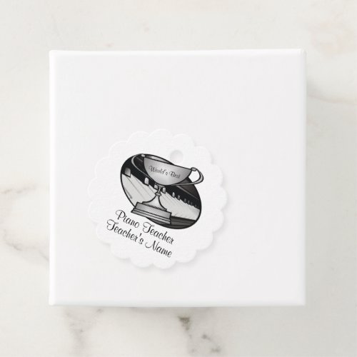 Personalized Pianist Piano Teacher Favor Tags