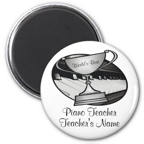 Personalized Pianist Piano Teacher Magnet