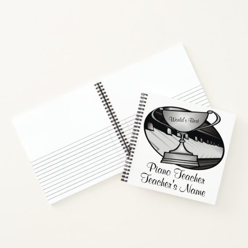 Personalized Pianist Piano Teacher Notebook