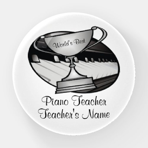 Personalized Pianist Piano Teacher Paperweight