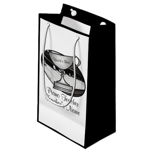 Personalized Pianist Piano Teacher Small Gift Bag