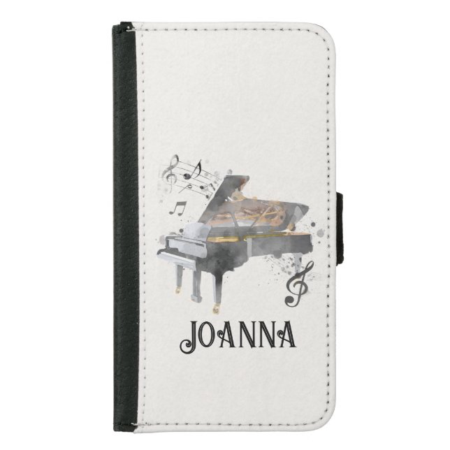 Personalized Piano Galaxy Phone Case (Front)