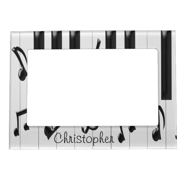 Personalized Piano Keyboard Magnetic Photo Frame (Front)