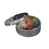 Personalized Piano Keys and Gold Music Notes Jelly Belly Tin (Opened)