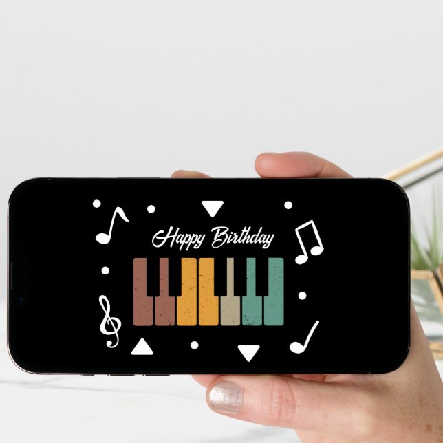 Personalized Piano Keys  Card (Front Digital)