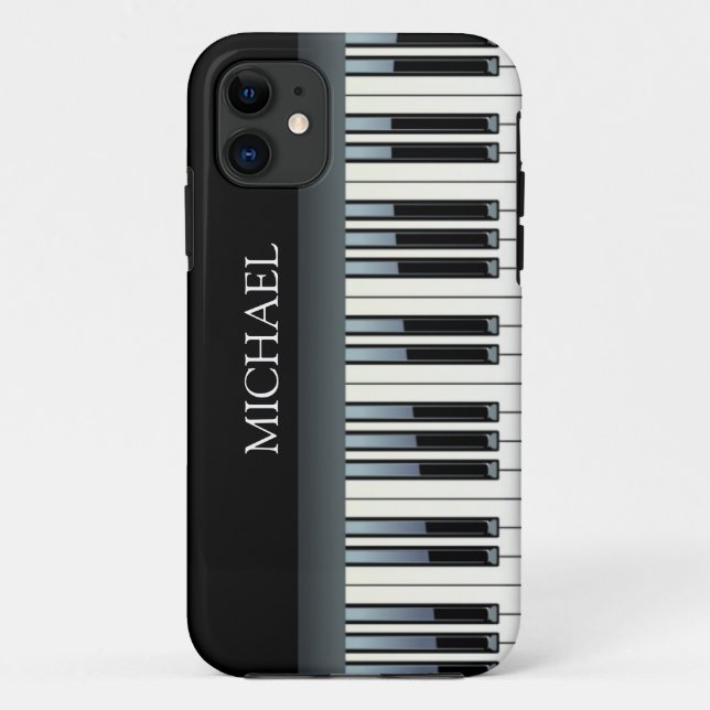 Personalized Piano Keys Case-Mate iPhone Case (Back)