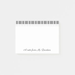 Personalized Piano Keys Instruments Post-it Notes