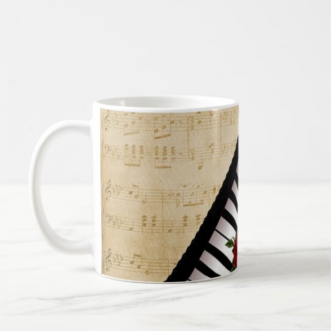 Personalized Piano Keys mug (Left)