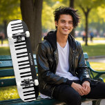 Personalized Piano Keys Music Musical Instrument Skateboard<br><div class="desc">Scale up your style and add a musical flourish to your tricks and flips,  with this cool piano themed skateboard. With a black and white piano keys design,  the skateboard can be personalized with a name. Sure to strike a chord with music lovers,  this is a skateboard to note.</div>