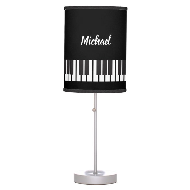 Personalized Piano Keys  Table Lamp (Front)