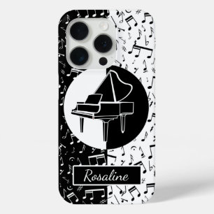 Personalized Piano lover art iPhone 15 Pro Case