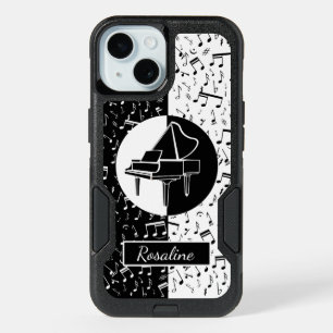 Personalized Piano lover art iPhone 15 Case