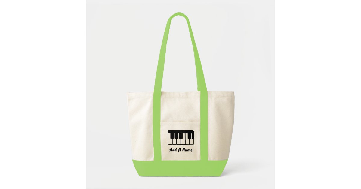 Personalized Piano Tote Bag 