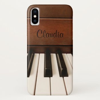 Personalized Piano Music Iphone X Case by UROCKDezineZone at Zazzle