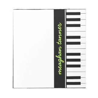 Personalized Piano Notepad