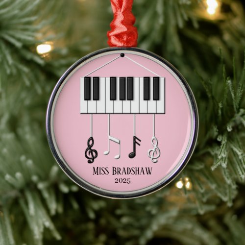 Personalized  Piano Teacher  Ornament